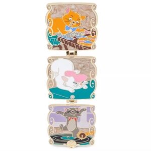 NWT Disney Parks 2025 The Aristocats 55th Anniversary Kittens Z Fold Pin New